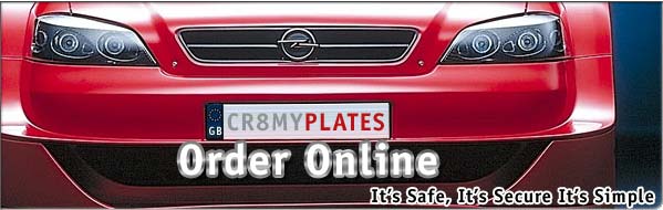 show plates for cars, bikes, commercial
