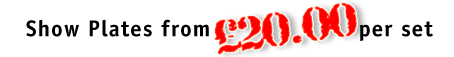 Order Acrylic Number Plates and registration plates Online NOW! Next day delivery in the UK.