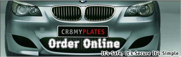 show plates for cars, bikes, commercial